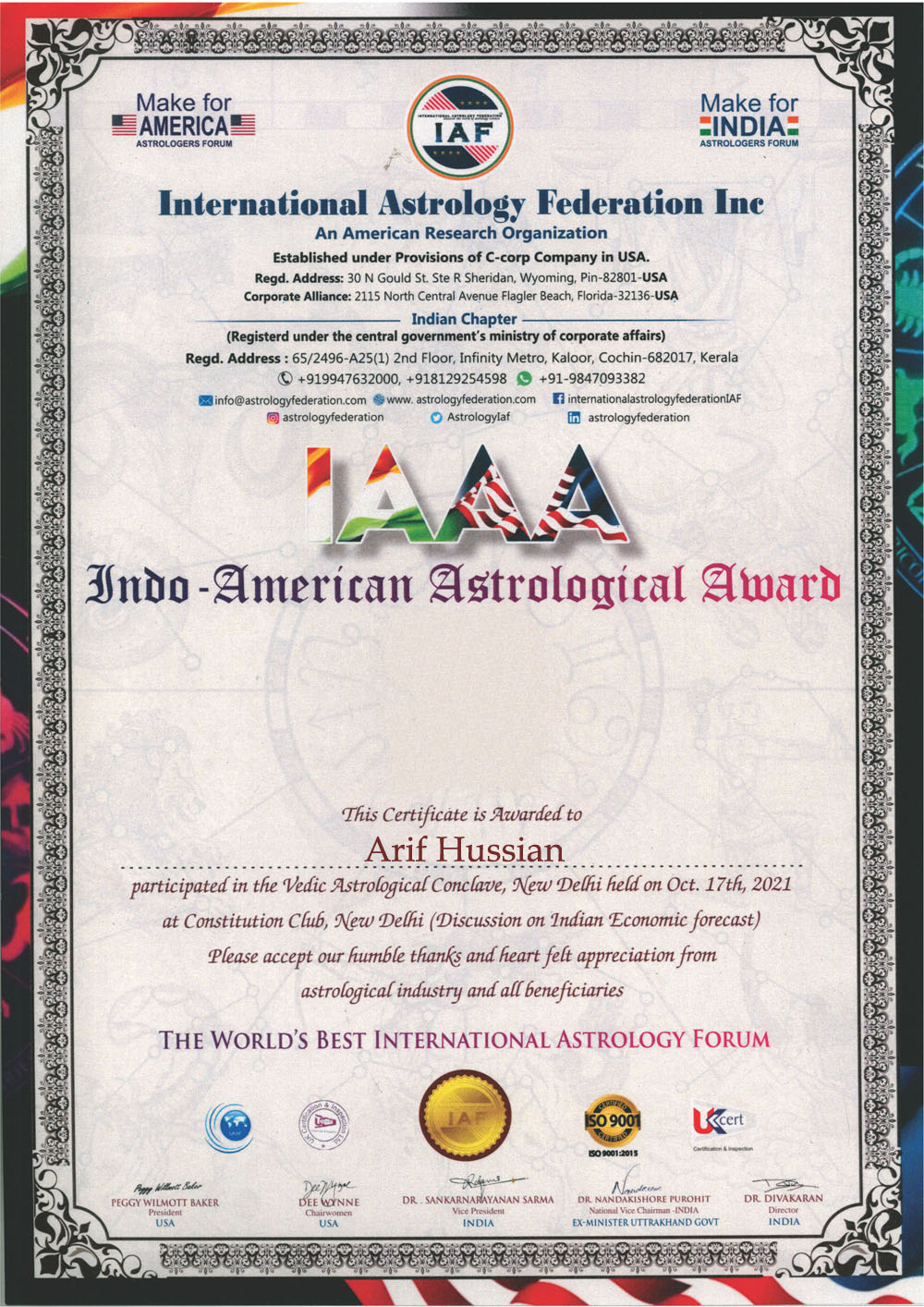 Award Winner Astrologer